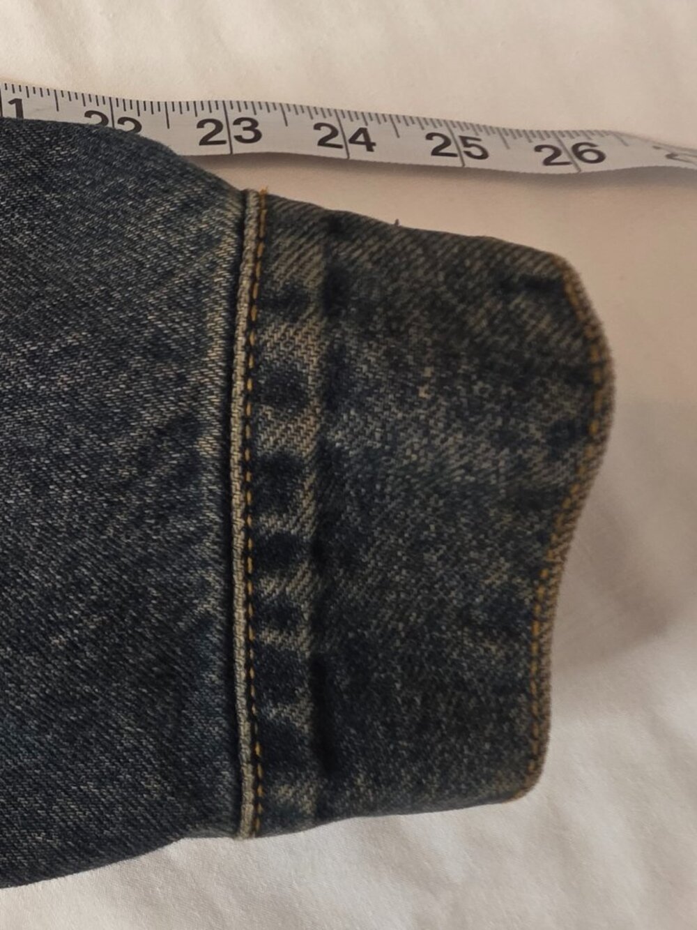 Signature by Levi Strauss Dark Wash Denim Trucker Jacket, Size men's Large - Picture 8 of 10